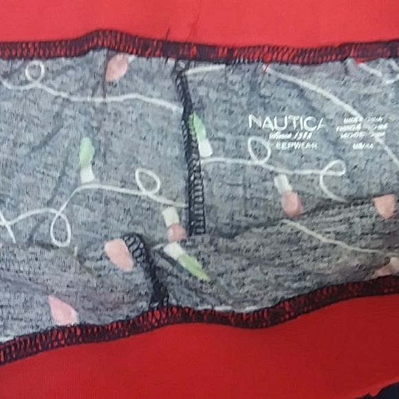 Nautica Women's Holiday Pajama Pants - Picture 2 of 3